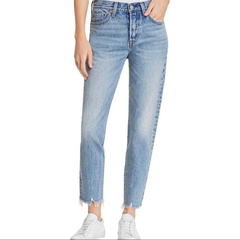 Levi’s 501  Straight Fit Button-Fly Jeans, Y2K, Classic 501 with raw hems
